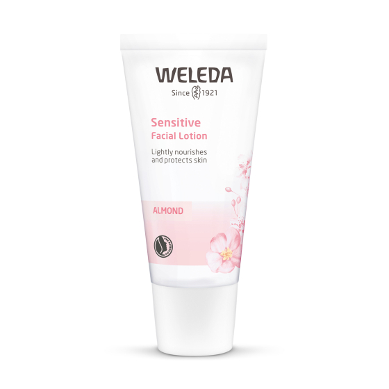 Weleda Almond Soothing Facial Lotion - 30ml on a plain background.