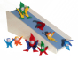 Kaual Small and Large Tumbling Gnomes Somersaulting down the Somersault Board Kit