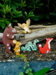 Bajo Gruffalo character collection including posable Gruffalo and mouse and owl snake and fox figures
