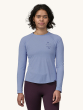 Patagonia Women's Long-Sleeved Capilene Cool Trail Shirt - Walk Your Path / Pale Periwinkle
