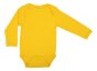 Children long sleeve body in a plain warm yellow organic cotton from DUNS
