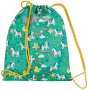 teal kit bag with the cosmic unicorn print from frugi