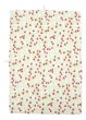 Cotton and linen blend kitchen tea towel with juicy alpine strawberries print from DUNS