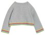 frugi grey organic knitted baby cardigan reverse side