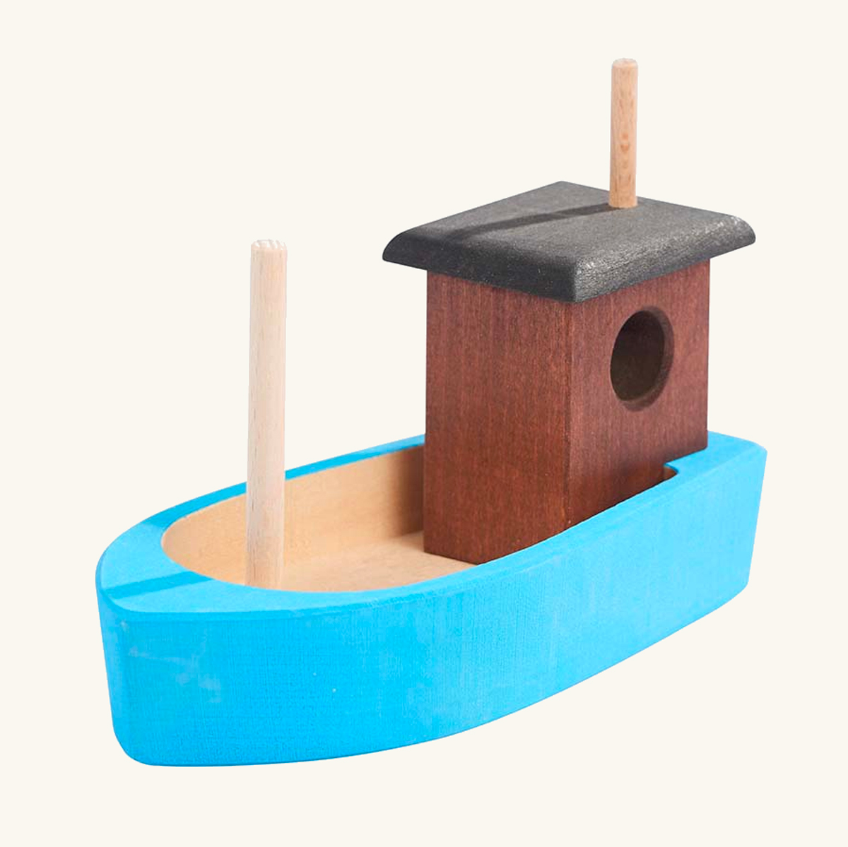 Glückskäfer Wooden Fishing Boat Toy