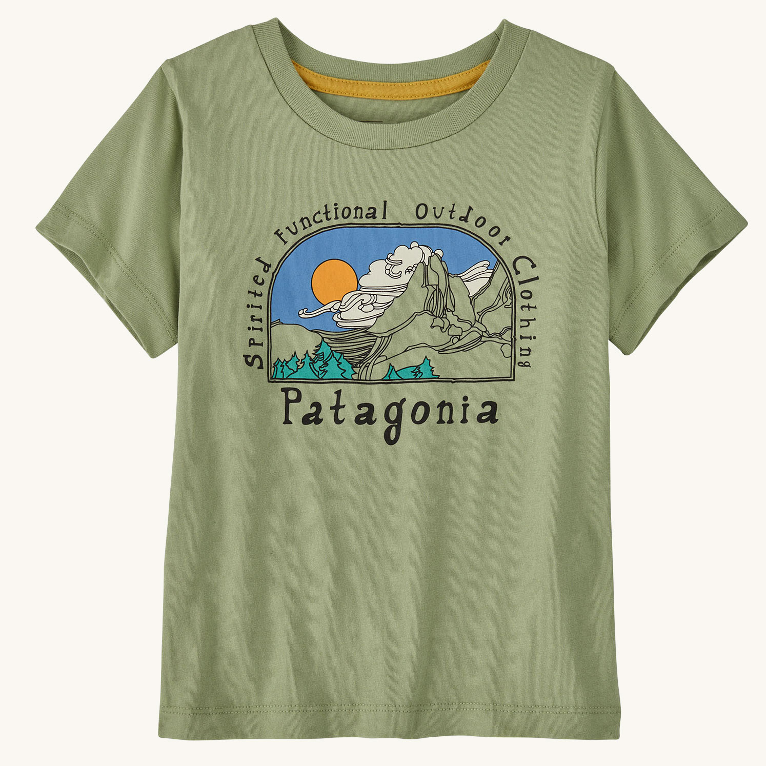 Patagonia Regenerative Organic Cotton Little Kids Graphic T-Shirt - Lost &  Found : Salvia Green