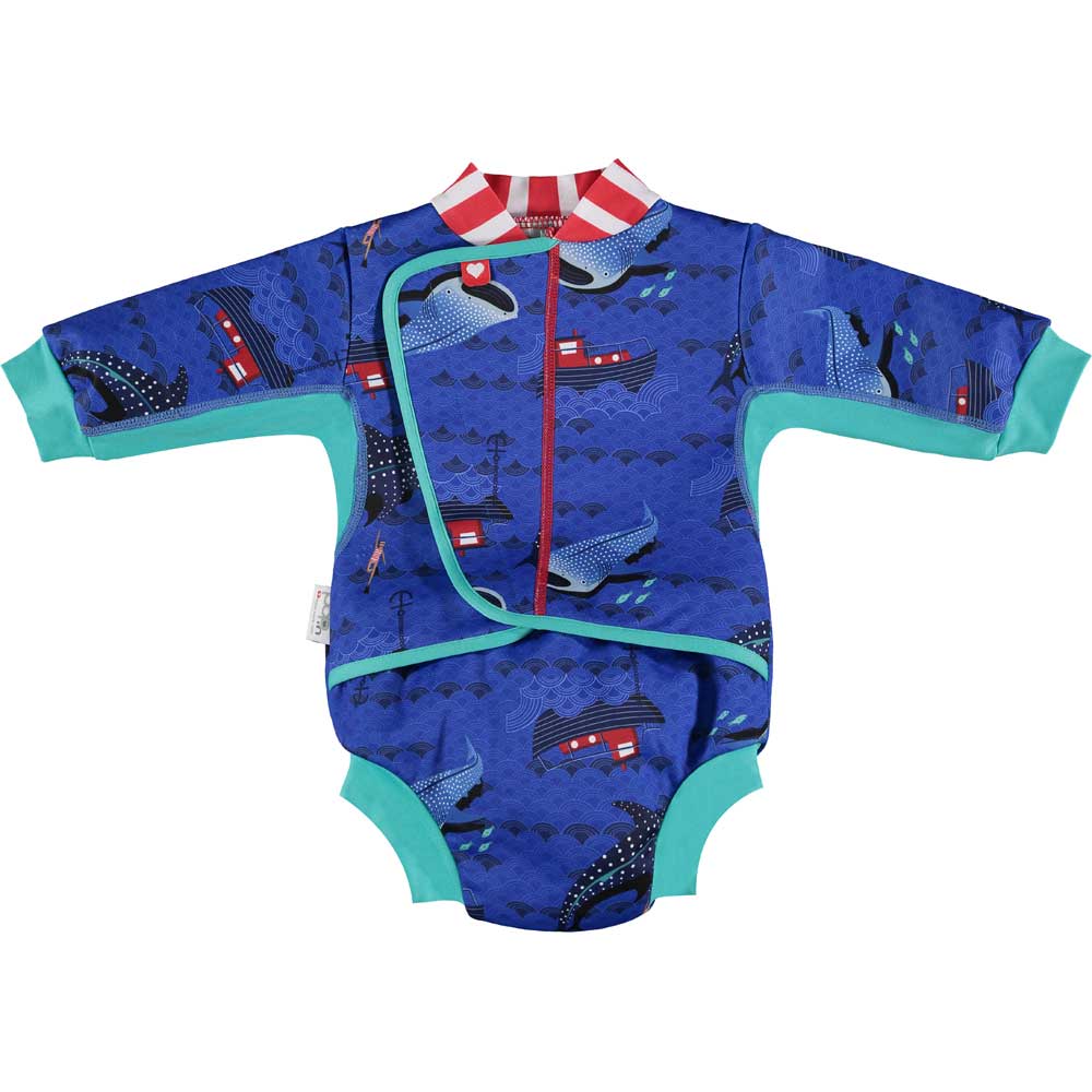 Close Pop-In Whale Shark Baby Cosy Swim Suit